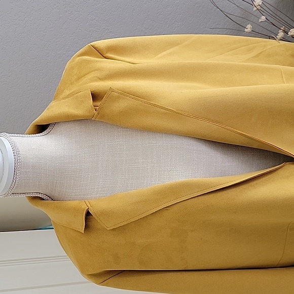 Faux Suede three quarter length coat - Picture 4 of 5